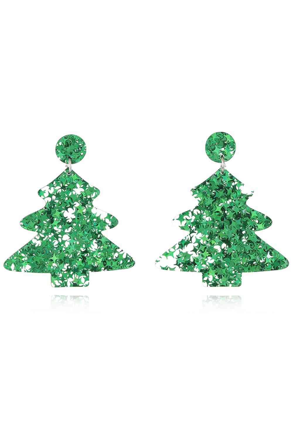 Christmas Tree Acrylic Earrings Trendsi