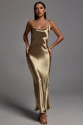 Satin dress aclosy