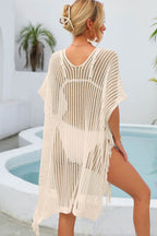 Fringe Trim Openwork Cover Up Trendsi