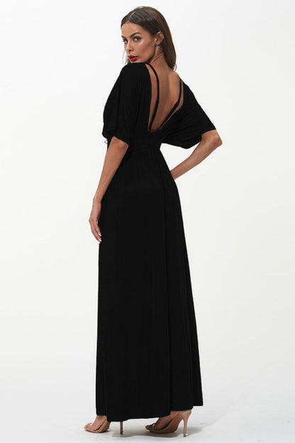 Strappy Neck Maxi Dress Trendsi