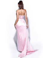 Long Evening Dress With Bra And Diamond Ironing Aclosy