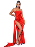 Long Evening Dress With Bra And Diamond Ironing Aclosy