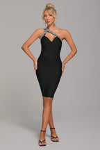 Crystal cocktail Dress aclosy