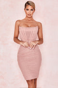 CHIC ELEGANT CORSET MINI DRESS ACLOSY