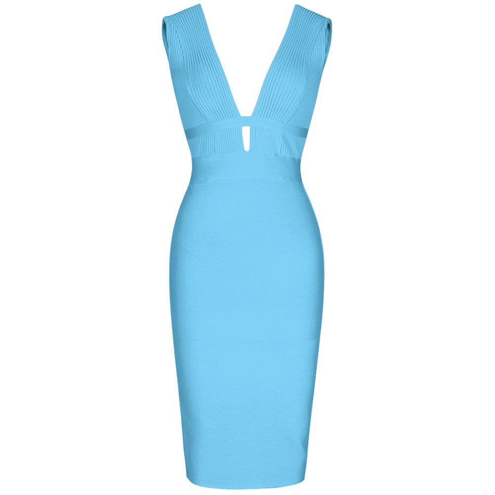 Lemily Cutout Bandage Dress aclosy