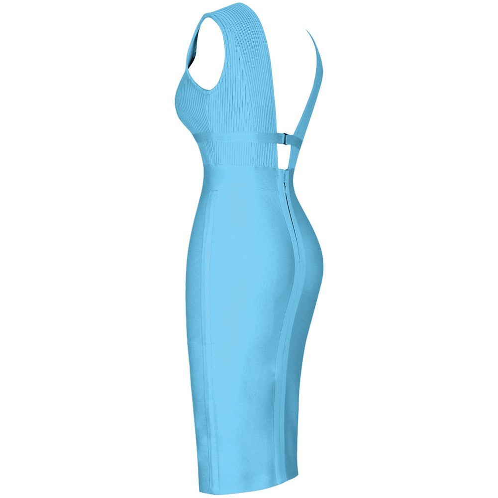 Lemily Cutout Bandage Dress aclosy