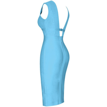 Lemily Cutout Bandage Dress aclosy