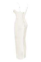 Ivory Corset Maxi Dress aclosy