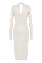 Women's Mesh Aclosy Corset Midi Dress ACLOSY