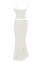 Zenob Ivory Corset Maxi Dress aclosy