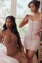 Lemily Cutout One-Shoulder Midi Bandage Dress Trendsi